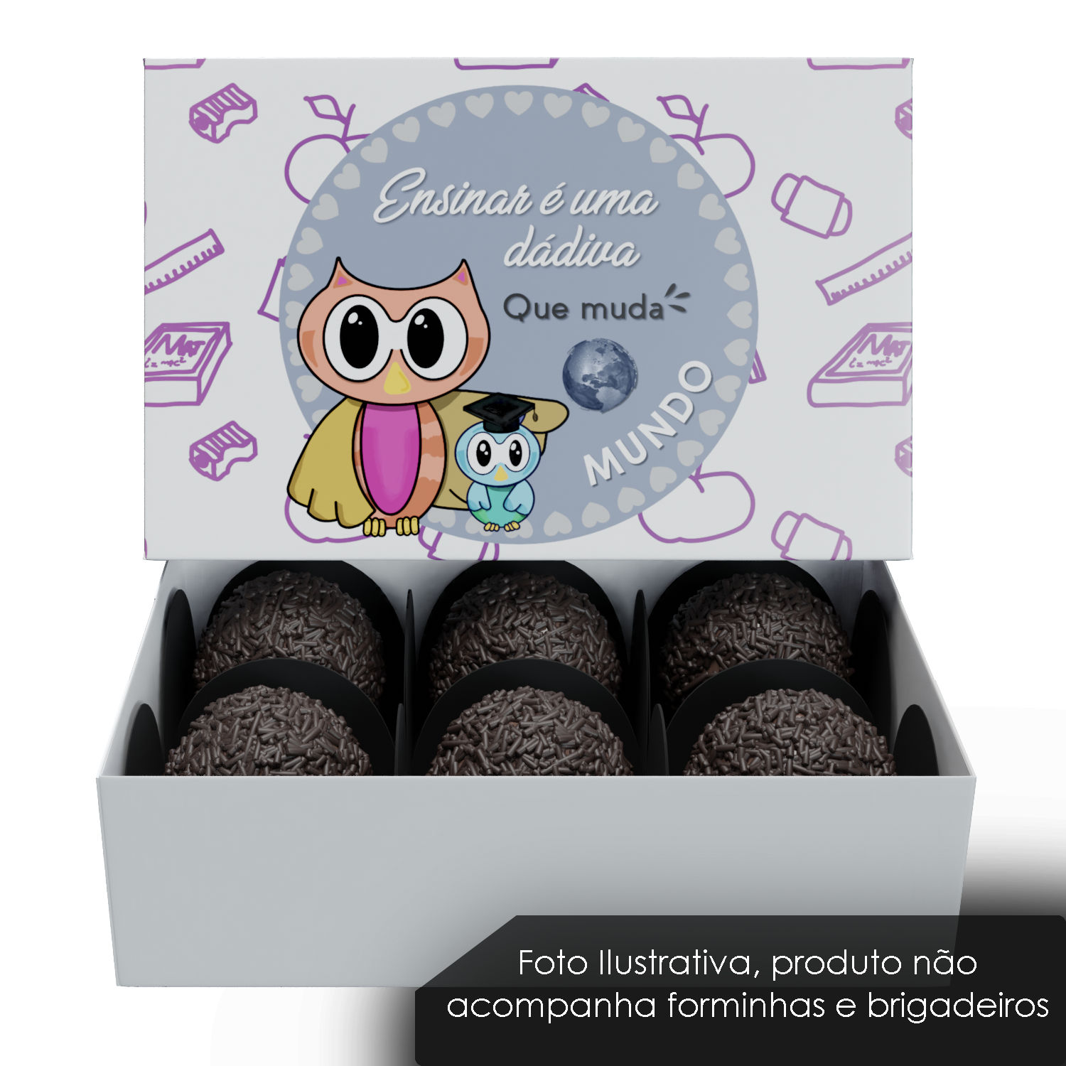 Caixa 6 doces modelo 1